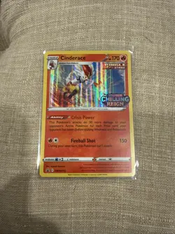 Cinderace SWSH112 Pokemon Sword & Shield Promo PreRelease Holo Rare Card NM - Image 1