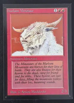 MTG Inter. Collector's Edition - Hurloon Minotaur - Mint - Never Played - Image 1