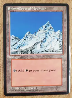 MTG Magic The Gathering- Snow-Covered Mountain Ice Age Regular - Image 1