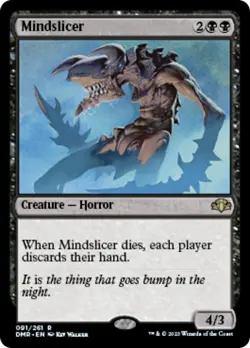 NM - Foil - Mindslicer - 91 - Dominaria Remastered - Image 1