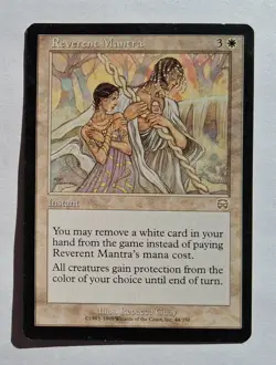 Magic MTG - Reverent Mantra - Mercadian Masques - LP - Image 1