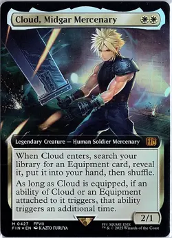 Cloud, Midgar Mercenary (Extended Art) M FOIL FINAL FANTASY 427 NM - Image 1