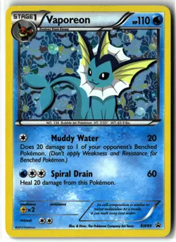 Vaporeon ⭐ BW89 Holo Promo BW Black Star Promos 2011 Pokemon NM/LP - Image 1