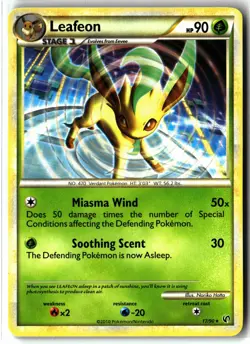 Leafeon ⭐ 17/90 Rare HGSS Undaunted 2010 Pokemon NM/LP - Image 1