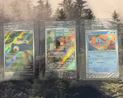 Custom Lot Of 3 Sealed Pokemon Center Stamped Cards - Image 1