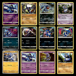 12x Croagunk Lot Toxicroak 54.0 Sun Moon Burning Shadows Pokemon Cards Set TCG - Image 1