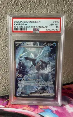 Kyurem EX 165/086 Alt English Black Bolt SIR Pokemon TCG PSA 10 Gem Mint Card - Image 1