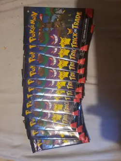 2024 Pokemon Trick Or Trade Pack (3 Cards Each) Booster Factory Sealed! - Image 1