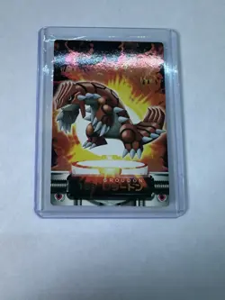 Groudon Pokemon Carddass Zukan Card Vintage Anime Game TCG Japanese #258 - Image 1