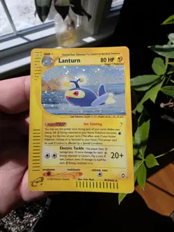 Pokemon TCG Lanturn Aquapolis Holo Rare H15/H32 Stage 1 80 HP 2002 - Image 1