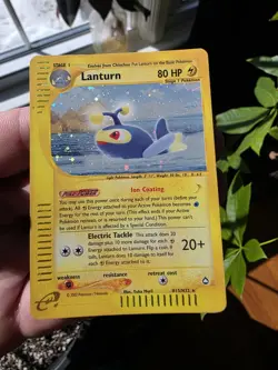 Pokemon TCG Lanturn Aquapolis Holo Rare H15/H32 Stage 1 80 HP 2002 - Image 2