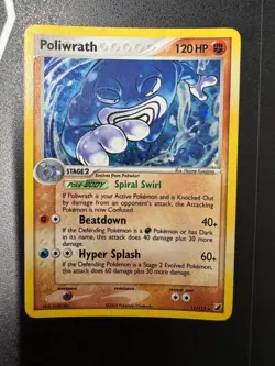Pokemon Poliwrath 11/115 EX Unseen Forces Ultra Rare Holo Card - Image 1