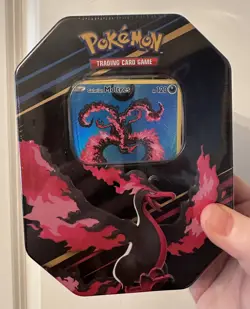 Pokemon TCG: Crown Zenith Galarian Moltres Tin (Small Version, Factory Sealed) - Image 1