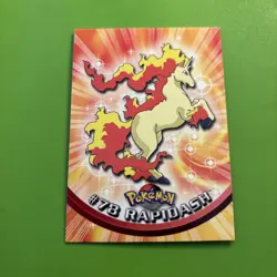 2000 Pokemon Topps Rapidash #78 TV Animation Blue Logo - Image 1