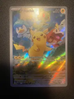 Pikachu 027 SVP Pokemon TCG Pokemon Center Stamped Promo Exclusive - Image 1