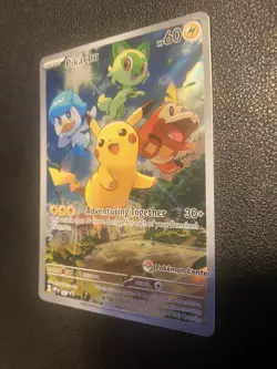 Pikachu 027 SVP Pokemon TCG Pokemon Center Stamped Promo Exclusive - Image 4