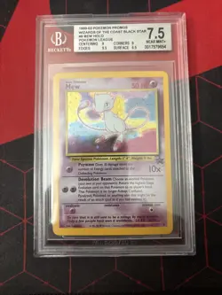 1999-02 Pokemon promos #9 Mew holo BGS 7.5 Black Star Promo - Image 1
