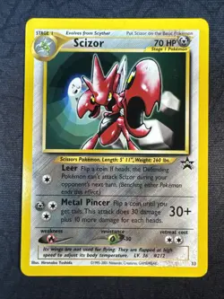 Scizor 33/53 Wotc Black Star Promo Regular Pokemon - Image 1
