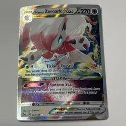 Pokemon TCG Hisuian Zoroark VSTAR 147/196 Ultra Rare Holo Lost Origin NM/Mint 2 - Image 1