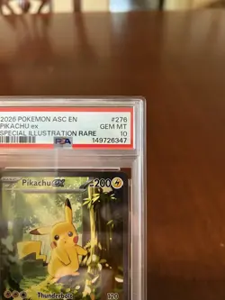 PSA 10 Pikachu ex 276/217 SIR Ascended Heroes Pokemon GEM MINT - Image 4