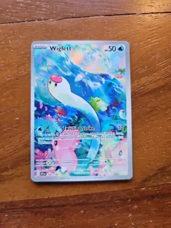 Pokemon Wiglett 206/198 Scarlet Violet Base Illustration Rare Full Art Gold Star - Image 3