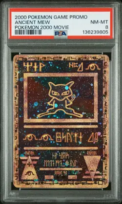 2000 POKEMON GAME MOVIE POKEMON 2000 MOVIE ANCIENT MEW PSA 8 - Image 1