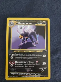 Pokemon Houndoom 23/75 Neo Discovery Non Holo Rare - Image 2
