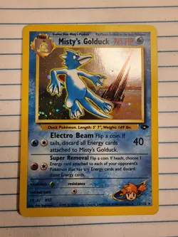 Pokemon Gym Challenge Misty's Golduck Holo Rare 12/132 70 HP Unlimited - Image 1