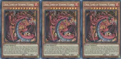 3x Uria, Lord of Searing Flames | MP21-EN252 | SCR | 1st Ed | NM | YuGiOh - Image 1