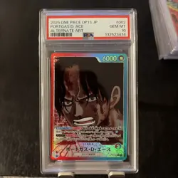 PSA ONE PIECE Portgas D. Ace Alt Art OP13-002 Japanese - Image 1