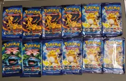*EMPTY* 12x POKEMON X&Y EVOLUTIONS BOOSTER PACKS *NO CARDS* - Image 1
