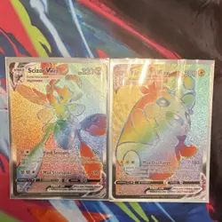 Pokemon Lot Rainbow GX VMAX Full Art Holo Card Lot Scizor Morpeko Solgaleo - Image 2