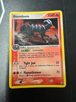 Pokemon Houndoom 7/115 EX Unseen Forces Ultra Rare Holo Card - Image 1
