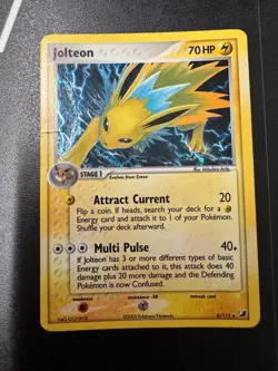 Pokemon Jolteon 8/115 EX Unseen Forces Ultra Rare Holo Card - Image 1