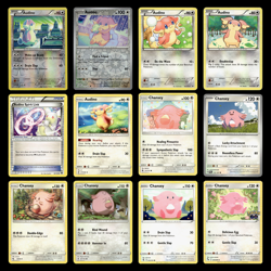 12x Audino Lot Audino Spirit Link Chansey 108 Black White Dragons Exalted Cards - Image 1