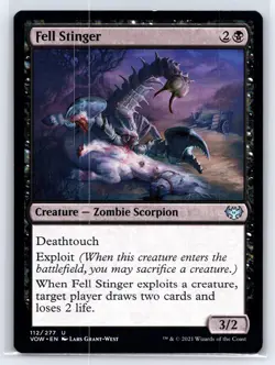 2021 MTG Innistrad: Crimson Vow Regular Uncommon Fell Stinger 112/277 - Image 1