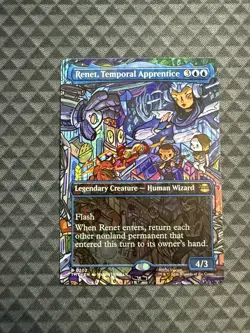 MTG Renet, Temporal Apprentice #0202 Borderless Rare Teenage Mutant NT (TMT) - Image 1