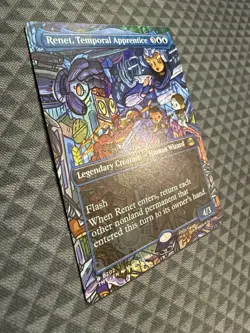 MTG Renet, Temporal Apprentice #0202 Borderless Rare Teenage Mutant NT (TMT) - Image 2