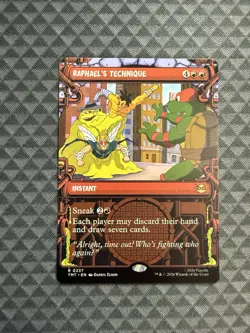 MTG Raphael’s Technique #0237 Showcase Rare Teenage Mutant Ninja Turtles (TMT) - Image 1