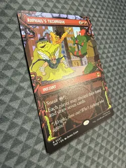 MTG Raphael’s Technique #0237 Showcase Rare Teenage Mutant Ninja Turtles (TMT) - Image 2