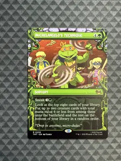 MTG Michelangelo’s Technique #0239 Showcase R Teenage Mutant Ninja Turtles (TMT) - Image 1