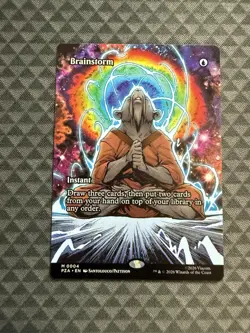 MTG Brainstorm #0004 Borderless Mythic TMNT Source Material (PZA) - Image 1