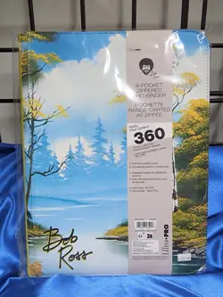 Bob Ross Lakeside Path - 9 Pocket Zip Binder - 360 Cards - Ultra Pro Brand New - Image 1