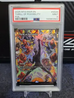 Thrill of Possibility (Borderless) Marvel Universe Eternal-Legal Foil PSA 9 Mint - Image 1