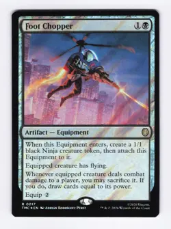 Foot Chopper (Surge Foil) 17 (R) MTG Commander Teenage Mutant Ninja Turtles TMC - Image 1