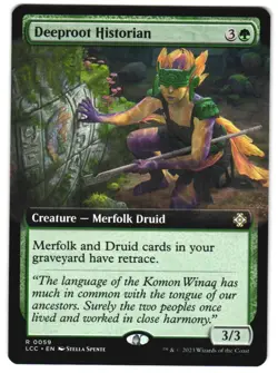 Deeproot Historian (Extended Art) 59 Commander The Lost Caverns of Ixalan NM MTG - Image 1