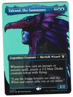 Talrand, Sky Summoner (Borderless) 673 R Commander Masters Near Mint MTG - Image 1