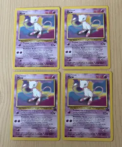 Original Pokemon Cards Mew 8 Black Star Promo x4 WOTC 1999/2000 TCG - Image 1