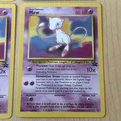 Original Pokemon Cards Mew 8 Black Star Promo x4 WOTC 1999/2000 TCG - Image 4