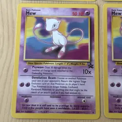 Original Pokemon Cards Mew 8 Black Star Promo x4 WOTC 1999/2000 TCG - Image 5